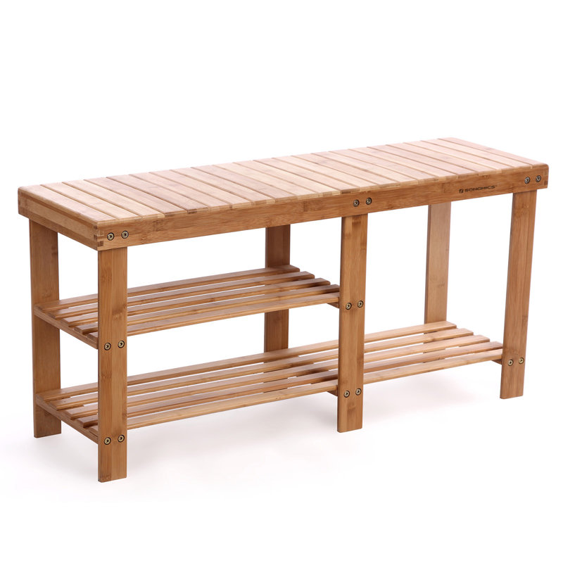 Loon Peak Donaldson 2 Tier Entryway Wood Storage Bench & Reviews